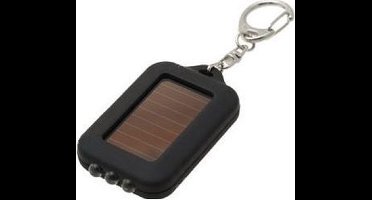 ABC-Led Zaklamp op Zonne-energie - sleutelhanger met 3 blauwe LED lampjes