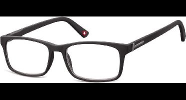 Montana Leesbril Mr73 Unisex Rechthoekig Zwart Sterkte +1.50