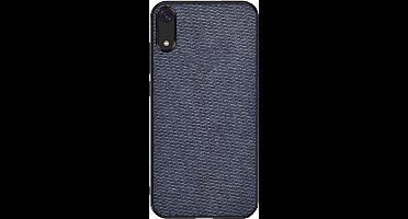 Shop4 - Samsung Galaxy A70 Hoesje - Harde Back Case Denim Donker Blauw