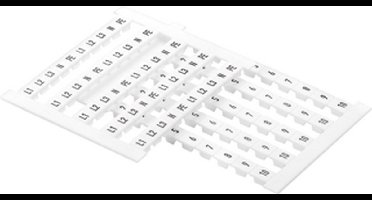 WM cod rijgklem Dekafix 5 - cijfers, wit, opdruk cijfers