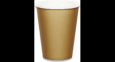 Witbaard Bekers Glittering Gold 266 Ml Karton Goud 8 Stuks