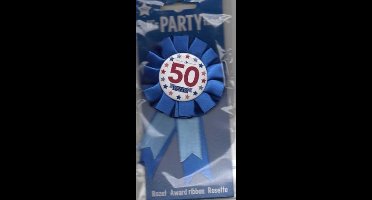 Rozet "50" jaar 8x14,5cm