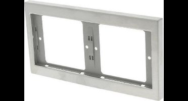 Berker K5 Inbouw Afdekplaat - 2-voudig Horizontaal - RVS