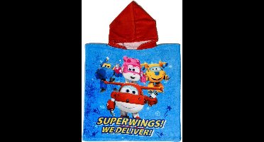 Super Wings On Time - Poncho 50 x 100 cm - Multi