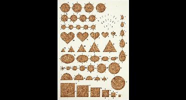 Creotime Quilling bord, afm 21x15 cm, 1 stuk