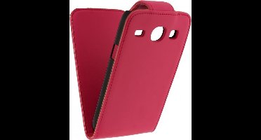 Xccess Leather Flip Case Samsung I8260 Galaxy Core Pink