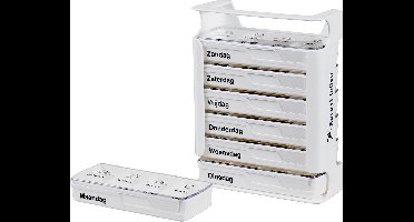 Anabox - Compact weekdoos - Wit - Pillendoos - Medicijndoos