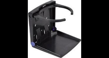 Bekerhouder inklapbaar en verstelbaar zwart