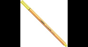 STABILO point 88 - Fineliner 0,4 mm - Neon Geel - per stuk