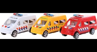 Jonotoys Reddingsdienstvoertuigen 3 Stuks 9,5 Cm Multicolor