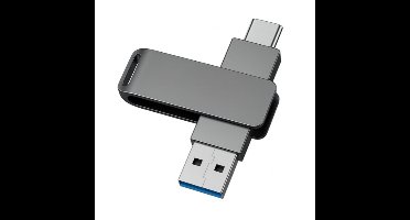 USB Stick 256 GB - USB-C en USB-A - 800Mbps - USB 3.0 - USB-C Stick - Plug & Play - Universeel - Geschikt voor alle Laptops / Smartphones / Tablets