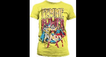 DC Comics Femme Power Girly Tee Damen T-Shirt Yellow-S