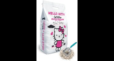 HELLO KITTY 20LT FIJNKORRELIG BENTONIET ACTIEF KOOL KATTENBAKVULLING