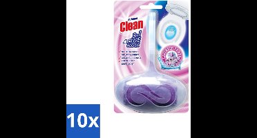 10 x At Home - Clean - Toiletblok - 3in1 Active - Lavender Power - Neutraliseert & Reinigt - 1 Blok - Toiletblok - Toilet Reinigen - Toilet Fris - Toilet Geuren Neutraliseren - Toilet Hygiëne