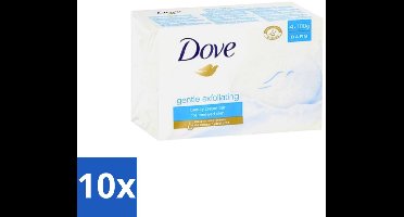 10 x Dove - Zeep - Gentle Exfoliating - Verfrissend - 4 x 100 g - Dove Beauty Bar - Exfolierende Zeep - Zachte Huid - Huidverzorging - Vochtige Huid