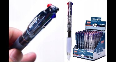 Automatische Kleuren Pen 3-in-1: Zwart, Blauw, Rood