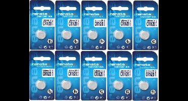 Renata - Knoopcel Lithium - CR1620 - 3V - 10 stuks