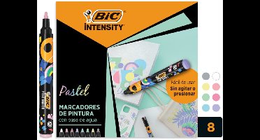 Paintmarker bic intensity pastel assorti 8 stuks