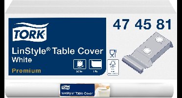 Tork LinStyle® tafelrol 20x12m wit 2r