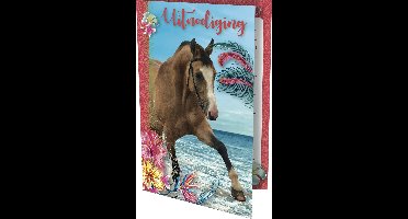 Uitnodigingskaarten - Paard - 6st.