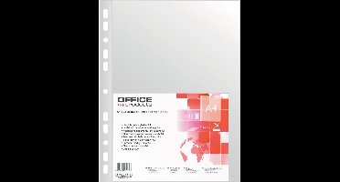 OFFICE products geperforeerde showtas | A4 | 40 micron | glashelder | pak van 100 stuks