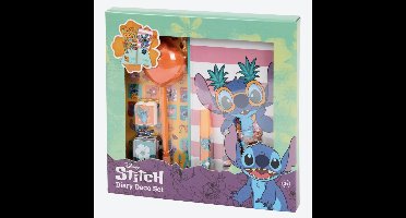 Stitch Dagboek Knutsel Pakket - 4 Soorten - Lilo & Stitch - Tekenen & Knutselen - Creatief Pakket - Cadeau voor Stitch-fans - Jongens & Meisjes - Knutselpakket - Inclusief Notitieboek, Pen & Accessoires - Notities & School - Super Diary Deco Set