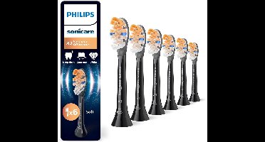 Philips Sonicare Premium All-in-One - Opzetborstels - 6 stuks - Zwart - HX9096/88