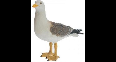 Staande meeuw 25 cm polystone