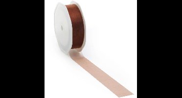 Sienna voile lint in diverse kleuren en maten - 38 mm / 25 mtr.