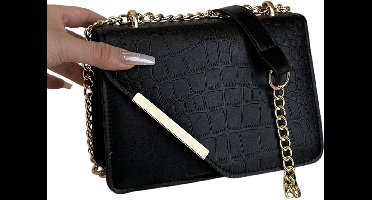 Modieuze Schoudertas Dames – PU Waterdicht Krokodillenreliëf – Vierkant Tofu Blok Model – Commuter Bag