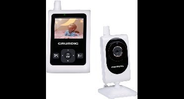 Grundig Video Babyfoon met Camera - Baby Monitor met 2-inch Kleurenscherm - Babyphone met Nachtzicht, Temperatuurweergave en Terugspreekfunctie - Wit