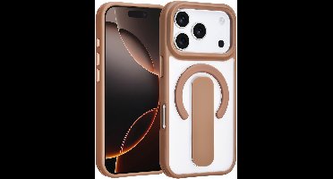 TUNIQ Anti-shock Back cover voor iPhone 17 Pro - Ingebouwde Ringstand - Goud