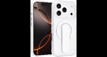 TUNIQ Anti-shock Back cover voor iPhone 17 Pro - Ingebouwde Ringstand - Zilver