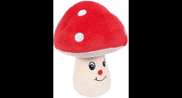 PIA Soft Toys - Pluche Paddenstoel - Rood - 23 cm