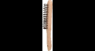 BRILLIANT TOOLS Roestvrijstalen handborstel 3-rijig 290mm - BT706...