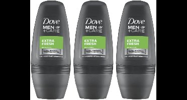 Dove Men+Care Deodorant Roller Extra Fresh 3 x 50 ml - Voordeelverpakking