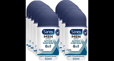 Sanex Deo Roller - Men Active Control - 10 x 50 ml Voordeelverpakking