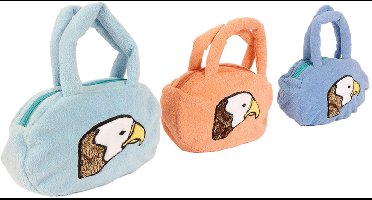 PIA Soft Toys - Set van 3 Pluche Adelaar handtas - 3 ass. - 25 cm