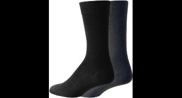 green-goose Bamboe Sokken | 2 Paar | Unisex | Maat 39 - 44 | Grijs en Donkergrijs | Duurzaam en Comfortabel | 95% Bamboe