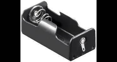 Batterijhouder voor 1 C-batterij - soldeerbevestiging