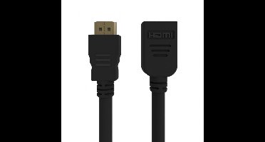 HDMI verlengkabel | HDMI2.0 (4K 60Hz + HDR) | koper | zwart | 3 meter