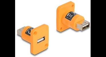 Delock D-Type Module USB 2.0 Type-A female to female orange