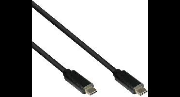 USB-C kabel | USB3.0 5 Gbps | PD 60W | zwart | 1 meter