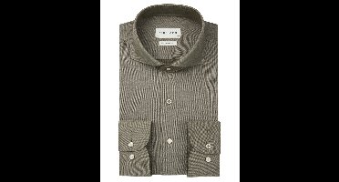 business overhemd Profuomo Japanese Knitted groen