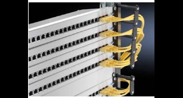 Rittal 7111.214 19 inch Kabelgeleiding voor patchkast 1 HE Zwart