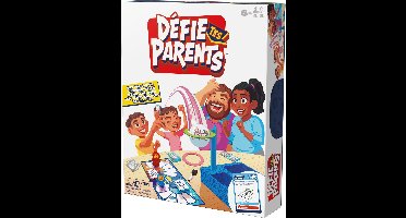 Versla je ouders! Editie 2025 met nieuwe uitdagingen en kaarten, vriendschappelijk familiespel, leuke activiteit voor kinderen, volwassenen en spelletjesavond met het hele gezin, 4-8 spelers