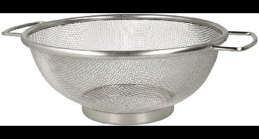 Metaltex - Staande zeef - Diameter 26cm - Roestvrijstaal - Met grepen