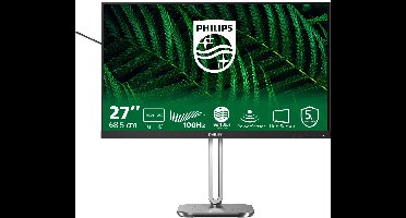 Philips 5000 series 27B2G5200/00 computer monitor 68,6 cm (27") 1920 x 1080 Pixels Full HD LCD Antraciet