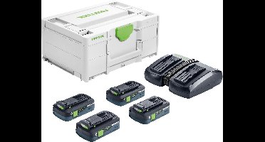 Festool SYS 18V 4x4,0/TCL 6 DUO Energie-set 18V in Systainer - 577104