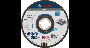 Bosch 2608619252 X-Lock Slijpschijf Expert for Metal - Recht - 1,6 x 115mm